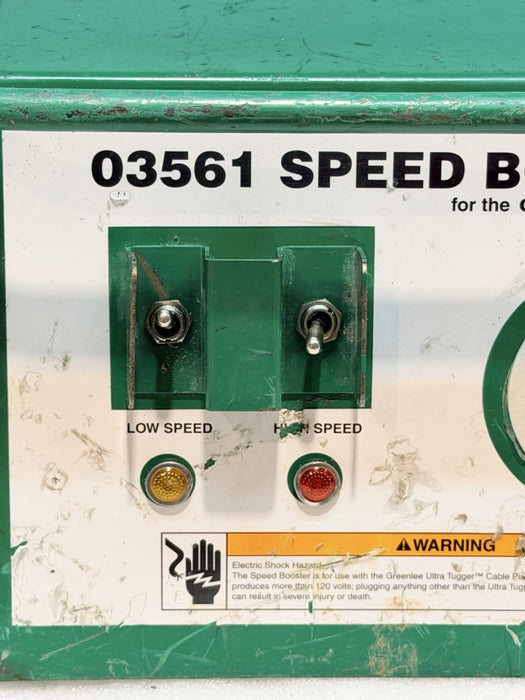 GREENLEE 03561 Speed Booster For Ultra Tugger 8000 LB Cable Wire Puller 6800