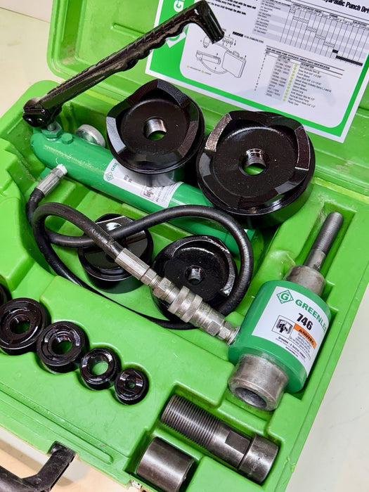 Greenlee 7310SB Slug Buster KO Knockout Punch Set 1/2" - 4" , 767 Pump & Box BG6