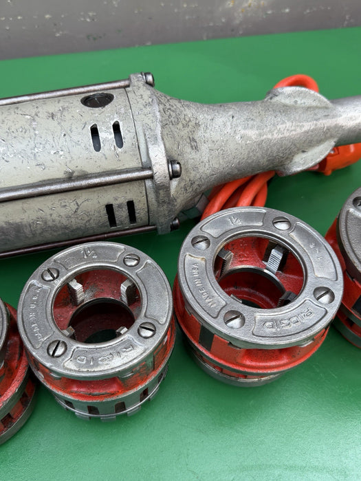 Ridgid 700 Pipe Threader Threading Machine & 12R Die Set 1/2” - 2” Excellent #2