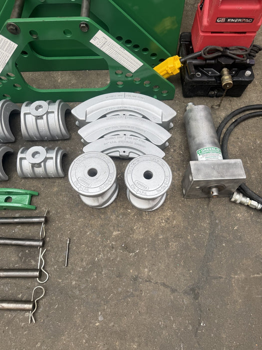 Greenlee 777  Hydraulic Conduit Pipe Bender  1-1/4" to 4" Rigid GB Enerpac Pump.
