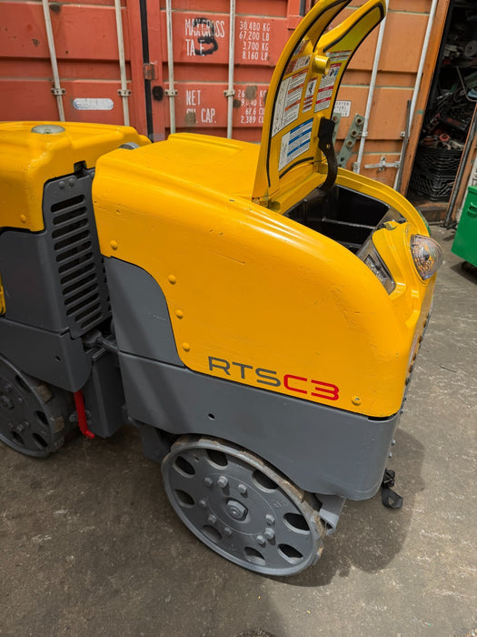 2015 Wacker Neuson RTSC3 Remote Control Trench Compactor Roller 640 Hours VIDEO*
