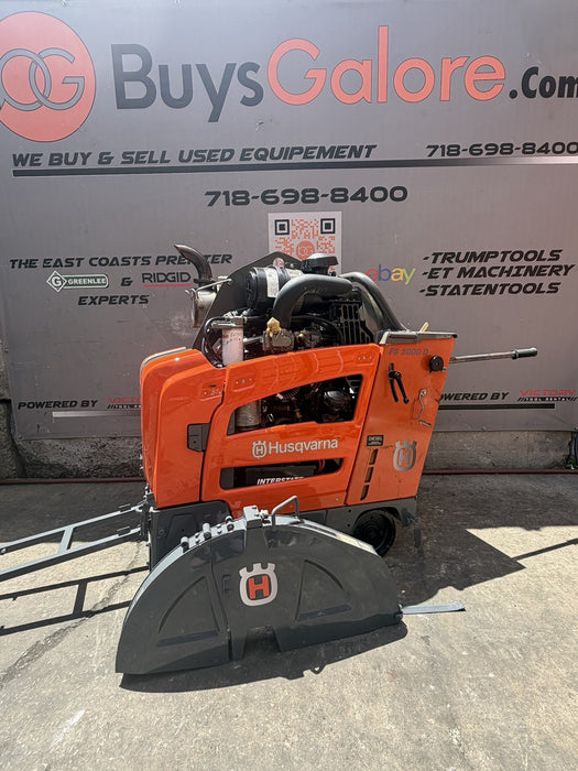 2016 Husqvarna FS-5000D 26" Walk Behind Concrete Saw 657Hours MINT FS5000D