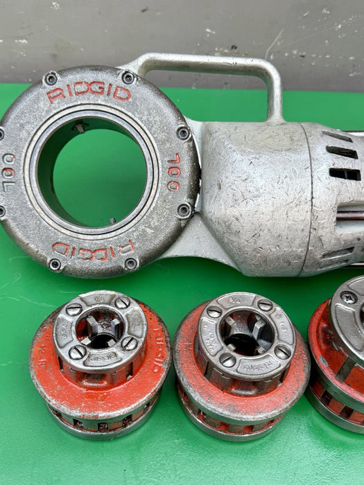 Ridgid 700 Pipe Threader Threading Machine & 12R Die Set 1/2” - 2” Excellent #2