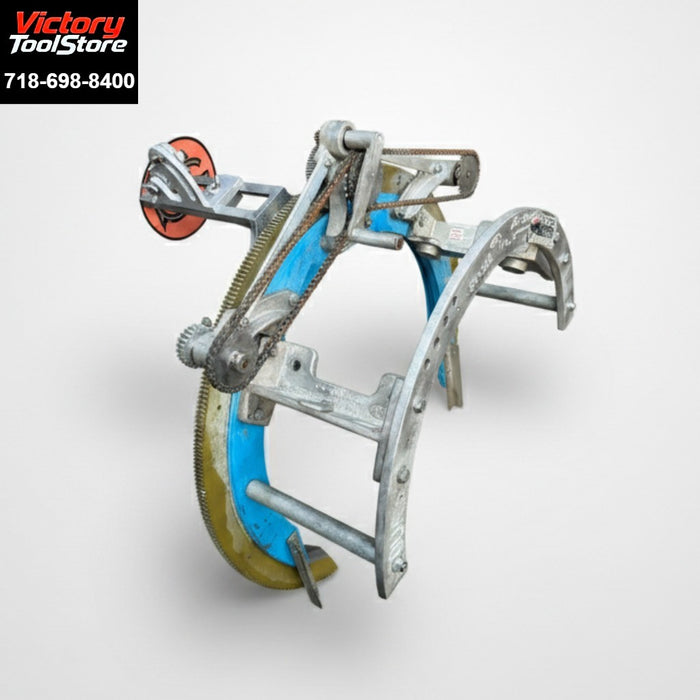 H & M #3 Aluminum C-20 Pipe Beveling Machine 12-20" Lightweight w/ Torch Holder