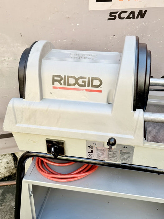RIDGID® 1822-I Auto Chuck Pipe Threader with 815A HSS Dies & Cart, Excellent ✅