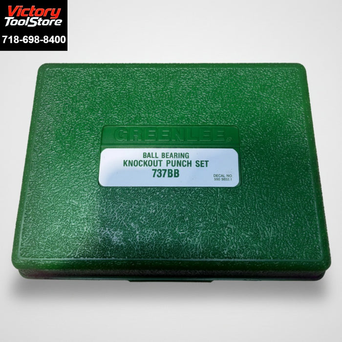 Greenlee 737BB Manual Knockout Punch Set 1-1/2"-2" Conduit 10 Ga Steel New