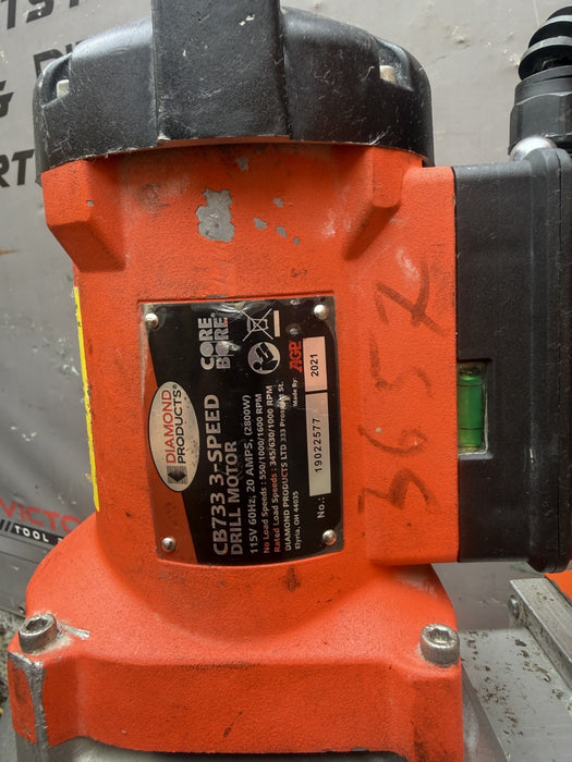 Diamond Products Core Bore Drill Rig  Model CB733. With bits.
