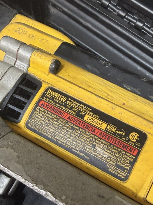 Dewalt DWM120 Band Saw, 5" Deep Cut w/ Variable Speed With Case