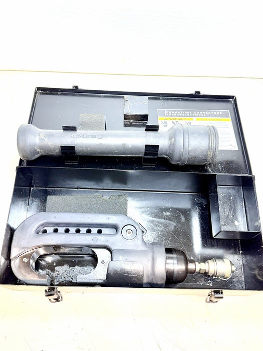 Y46C Burndy Hypress 15-TON Hydraulic Crimper Tool 10k psi + Adapters Tested BG1