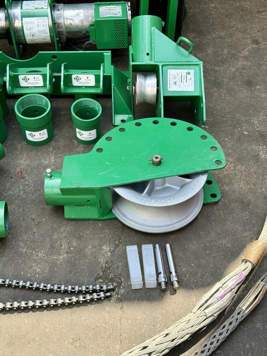 Greenlee 6805 8000 LBS 6800 Ultra Tugger Cable Puller Tugger Set  Excellent✅