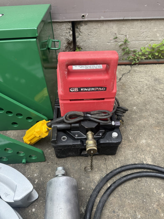 Greenlee 777  Hydraulic Conduit Pipe Bender  1-1/4" to 4" Rigid GB Enerpac Pump.