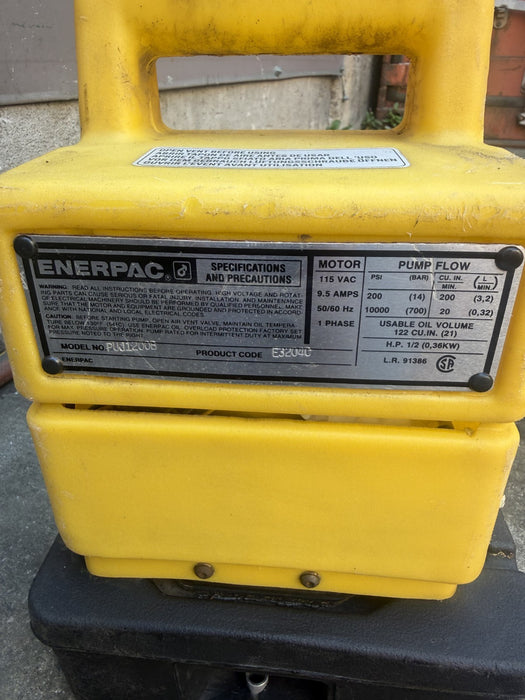 Enerpac PUJ1200B Electric Hydraulic Pump 10000psi 115V 1PH