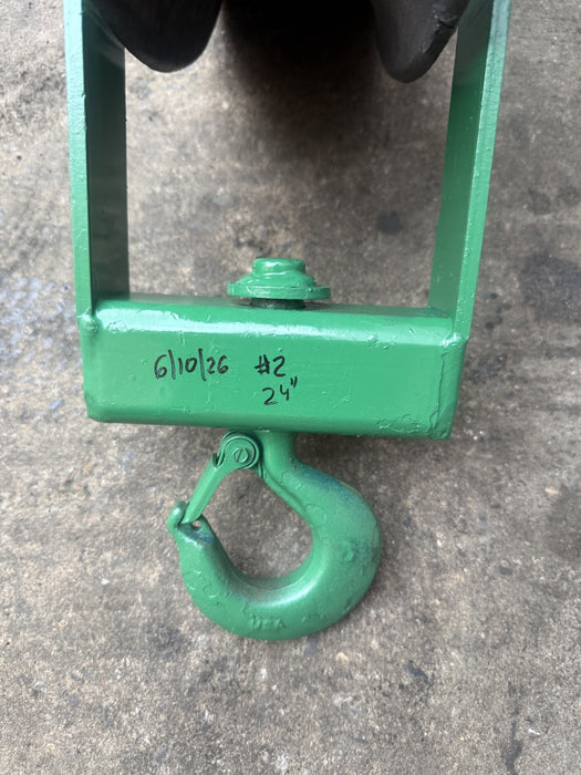 Greenlee 24 inch  4000lbs  Sheave Cable Puller  Tugger.  Works Fine. 6/10 #2
