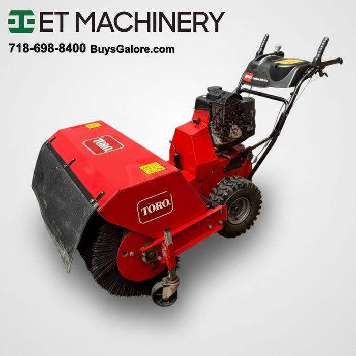 TORO 36" Walk-Behind Rotary Broom Kohler 208cc Power Steering Commercial #2