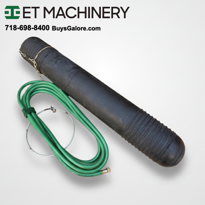 Cherne 6”Long Test-Ball Inflatable Plumbing Test Plug w/ Hose Box