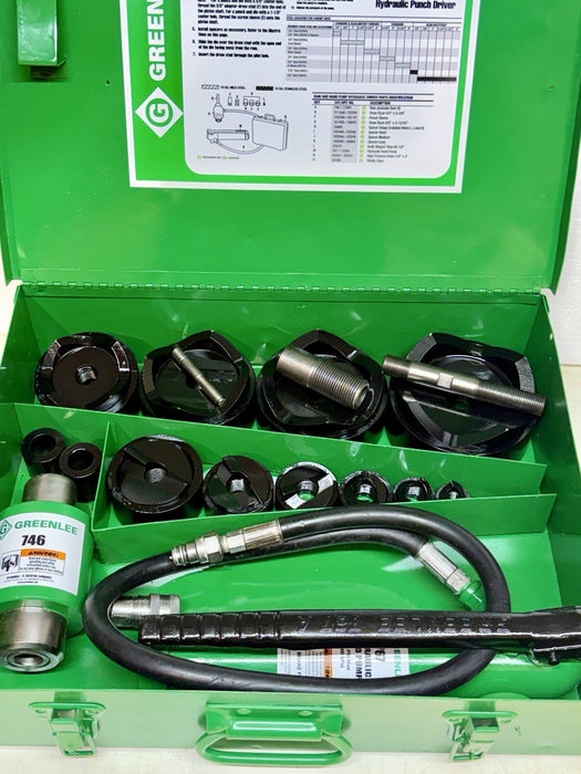 Greenlee 7310SB Slug Buster Knockout Punch Set 1/2 “- 4" Conduit Refurbished BG8