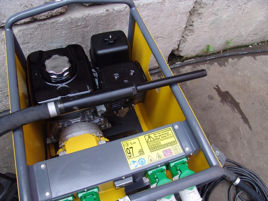 ATLAS COPCO CFG67 HIGH FREQUENCY HONDA GENERATOR WITH 4 CONCRETE VIBRATORS NEW!
