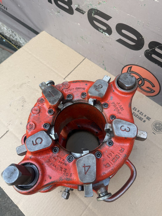 Ridgid 141 Pipe Threader Receding Geared Threading Machine, 2 1/2”-4” Jam Proof