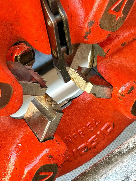 RIDGID® 1822-I Auto Chuck Pipe Threader with 815A HSS Dies & Cart, Excellent ✅