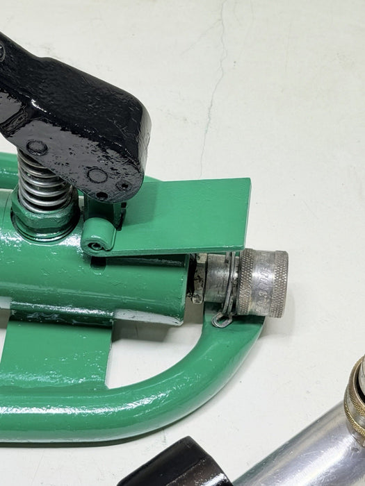 Greenlee 800 Hydraulic Cable Bender w/ 1725 Hydraulic Foot Pump, Hose, Excellent