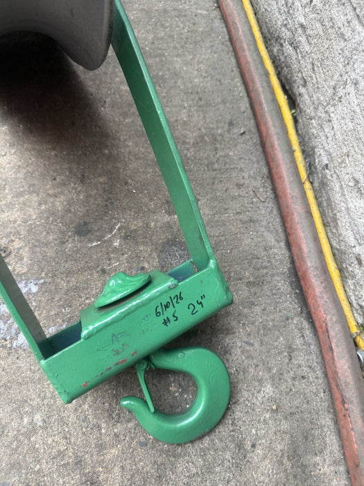 Greenlee 24 inch  4000lbs  Sheave Cable Puller  Tugger.  Works Fine. 6/10 #5