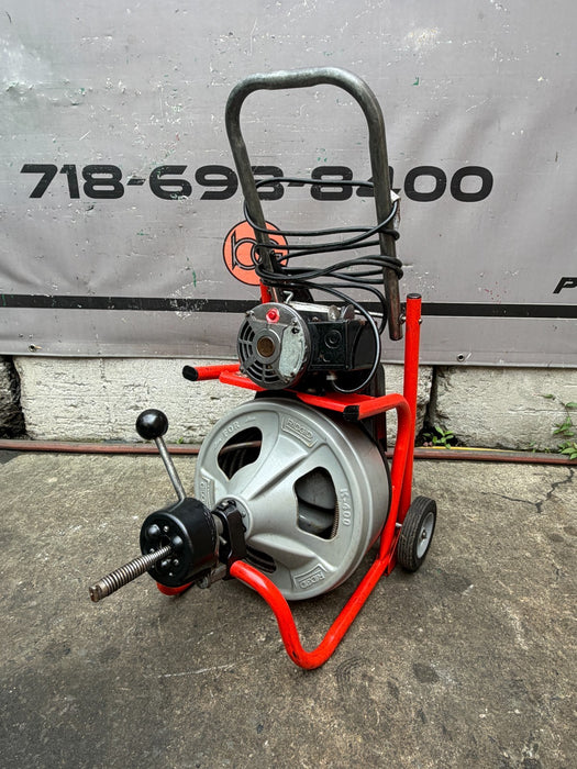 RIDGID K-400 Drain Cleaning Snake Auger Drum Machine 120V 75ft Cable #5