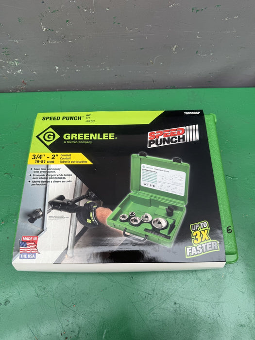 Greenlee 7905SBSP Speed Punch Knockout Kit 3/4 to 2" Brand New  Punches Only #6