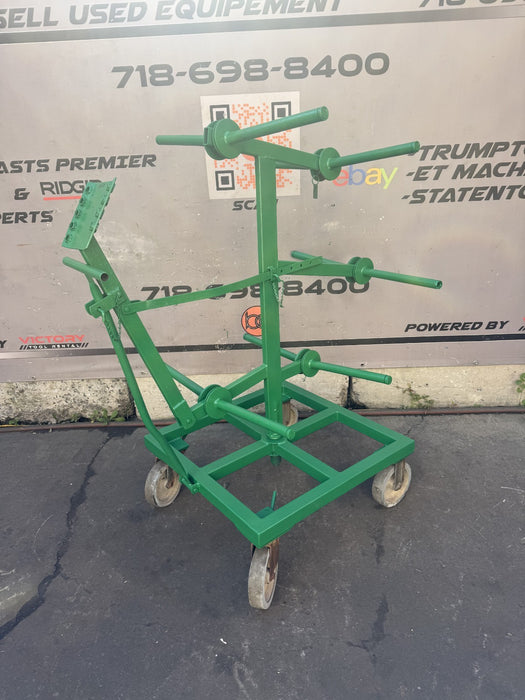 GREENLEE 910 9 SPOOL WIRE DISPENSER ASSEMBLY CART #6