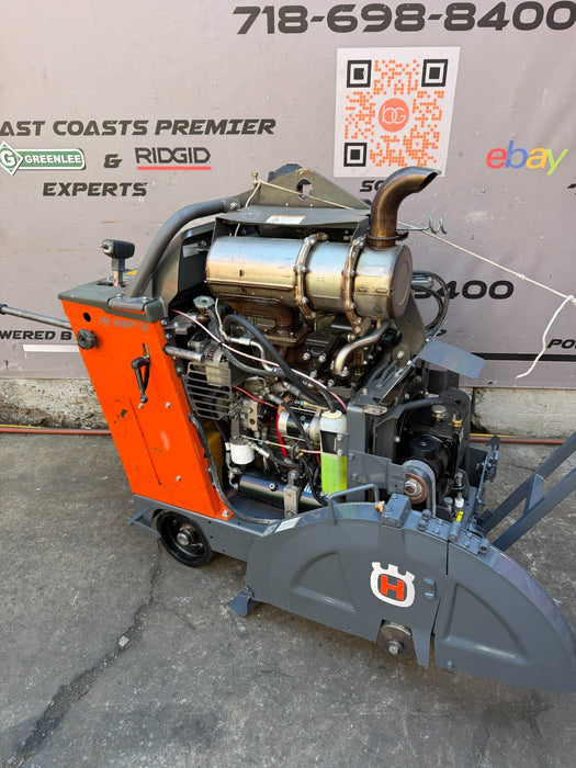 2016 Husqvarna FS-5000D Walk Behind Concrete Saw 26" Working Great VIDEO 421HRS