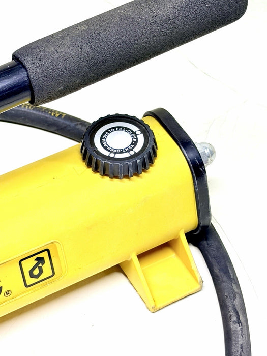 Enerpac P392 Two-Speed Hydraulic Hand Pump 700 Bar 10,000 PSI.  Works Great.