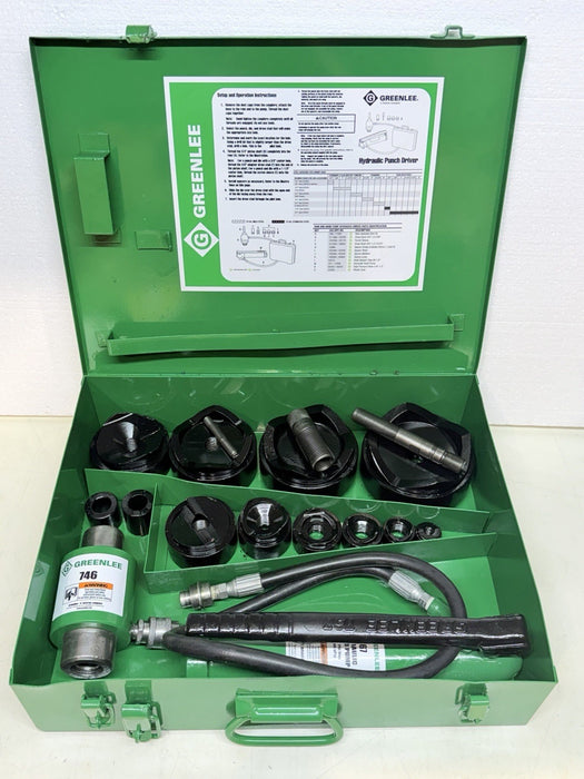 Greenlee 7310SB Slug Buster Knockout Punch Set 1/2 “- 4" Conduit Refurbished BG9