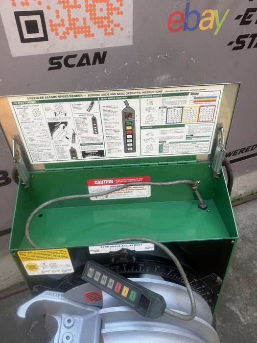 Greenlee 555 SBC Speed Bender 1/2 to 2” EMT IMC Rigid Pipe.  Great Unit. #2