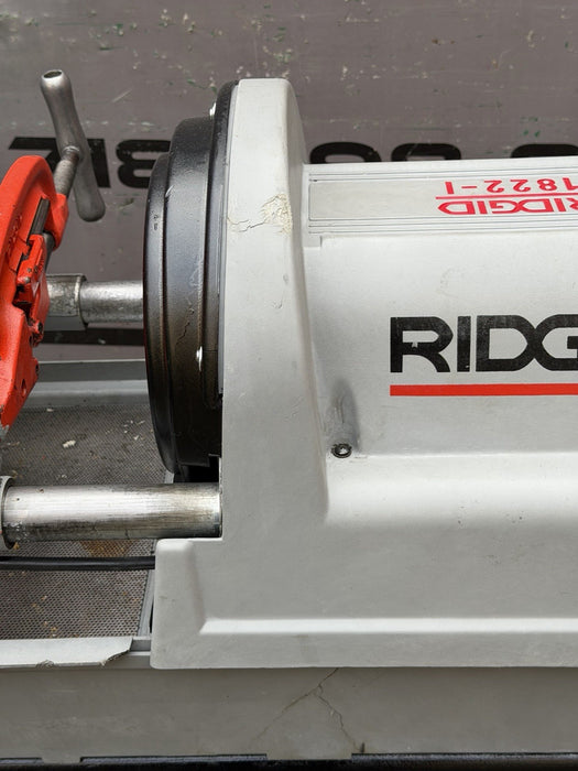 RIDGID® 1822-I Auto Chuck Pipe Threader with 811A Die & Cart, Excellent ✅