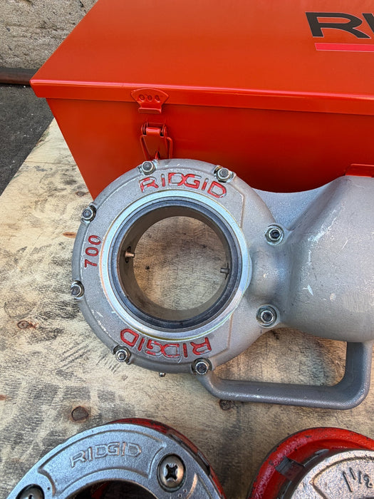 Ridgid 700 Pipe Threader Machine With 1/2"-2" Dies & Box #1