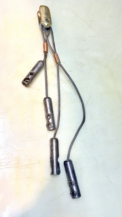 Greenlee 624 Four Clamp Cable Pulling Grip W/ Clevis Swivel For Cable Puller BG6
