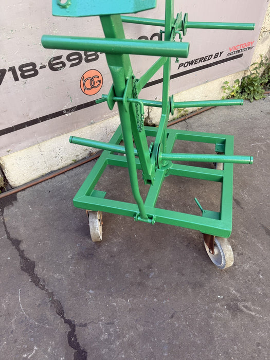 GREENLEE 910 9 SPOOL WIRE DISPENSER ASSEMBLY CART #6
