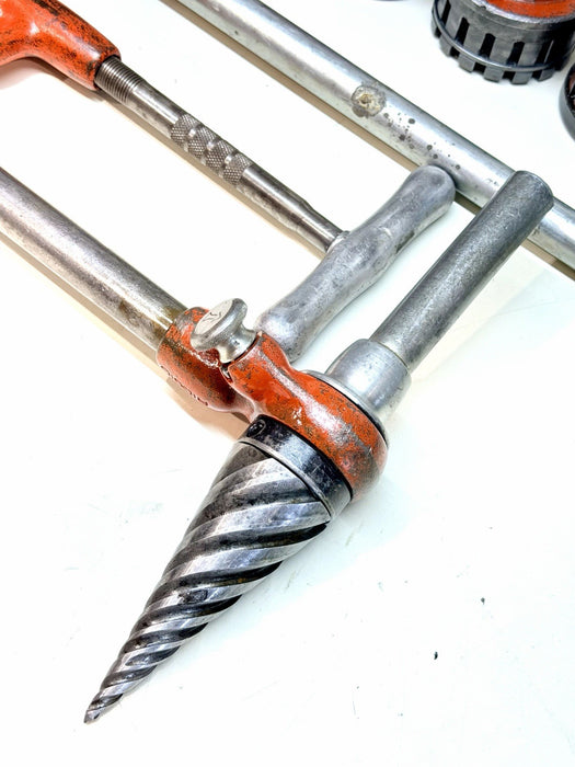 Ridgid 12-R 1/2" to 2" Pipe Threader Set Die Heads Ratchet Cutter Reamer 12R #1
