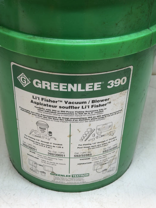 Greenlee 390 Li'l Fisher Vacuum/Blower Power Fishing System Tool Only