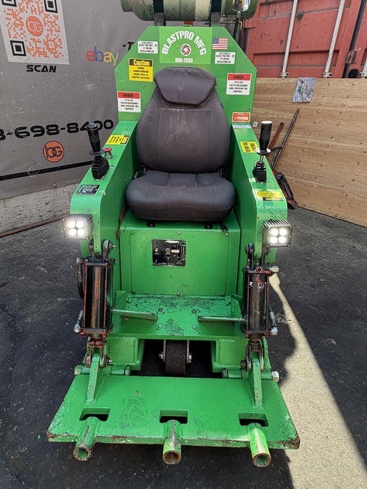 BlastPro BRB-2800 Propane Ride on Floor Scraper Video great condition