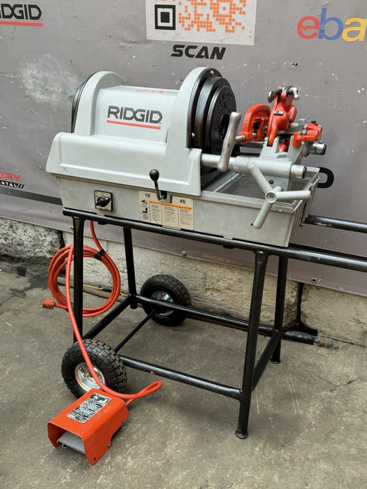 RIDGID® 1822-I Auto Chuck Pipe Threader with 811A Die & Cart, Excellent ✅