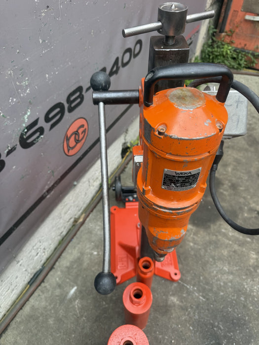 Weka DK22 Core Drill Motor and M2 Core Bore Stand with Bits.  Nice Shape. #1