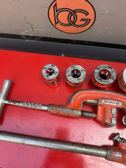 Ridgid 00R Pipe Threading Set, Ratchet, Handle+4 Dies  3/8 to 1 inch 7/9/26 #4