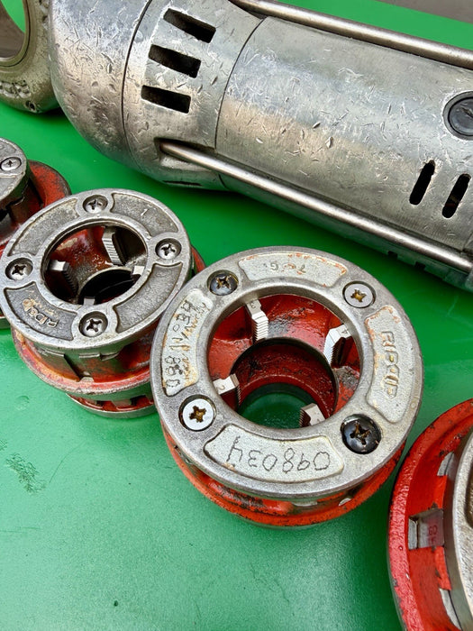 Ridgid 700 Pipe Threader Threading Machine & 12R Die Set 1/2” - 2” Excellent #3