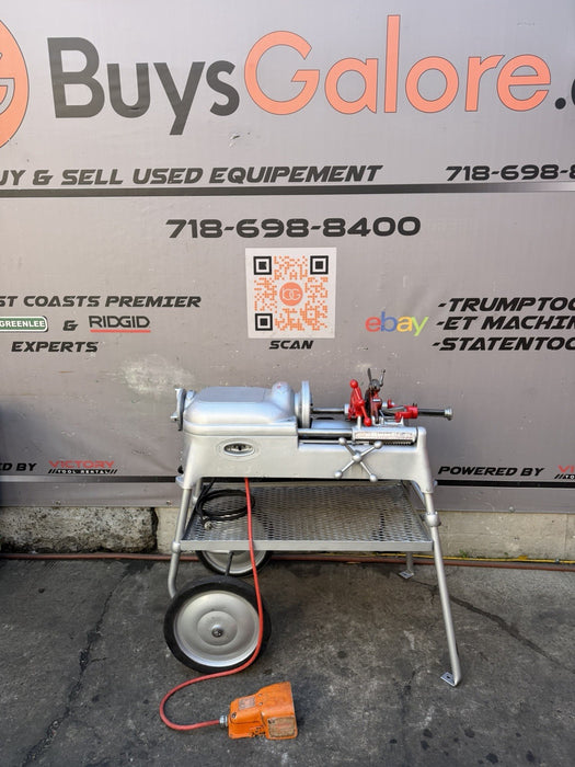 Reconditioned RIDGID® 535 V1 Pipe Threading Machine with 811 Die Head, Cart BG2