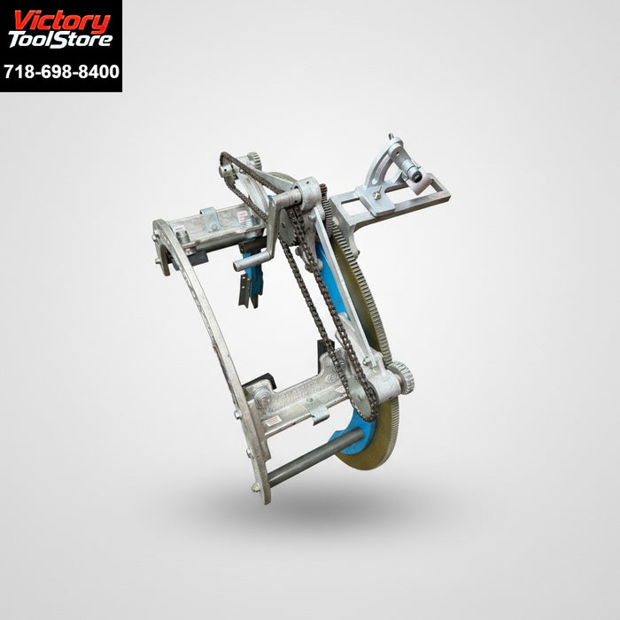 H&M Model #3 C-20 Aluminum Pipe Beveling Machine w/ Chain Dogs Torch Holder #4