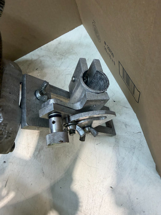 H & M Model #2 Aluminum Pipe Beveling Machine Beveler USED w/ Torch Holder 8-12"