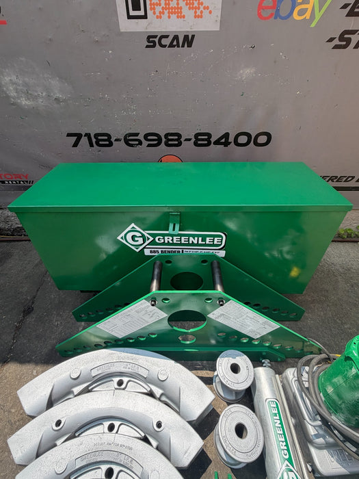 Greenlee 885 Hydraulic Bender 1 1/4"-4" Rigid Pipe w/ 960 Pump & Warranty