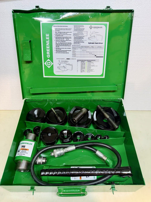 Greenlee 7310SB Slug Buster Knockout Punch Set 1/2 “- 4" Conduit Refurbished BG6
