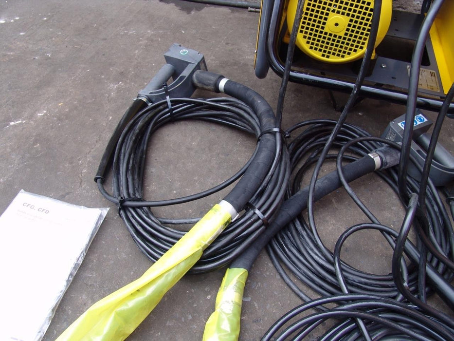 ATLAS COPCO CFG67 HIGH FREQUENCY HONDA GENERATOR WITH 4 CONCRETE VIBRATORS NEW!