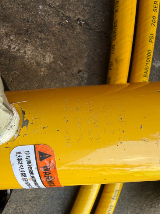 Enerpac RD43 D/A Precision Cylinder 4 Ton Capacity 3.13" STROKE w/Hose